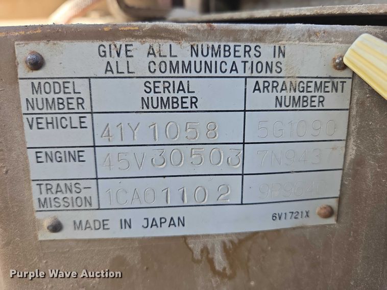 image for item DY1188 1981 Caterpillar 910 wheel loader