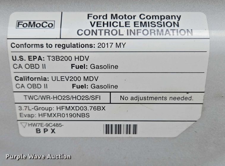 image for item DY1203 2017 Ford Transit van