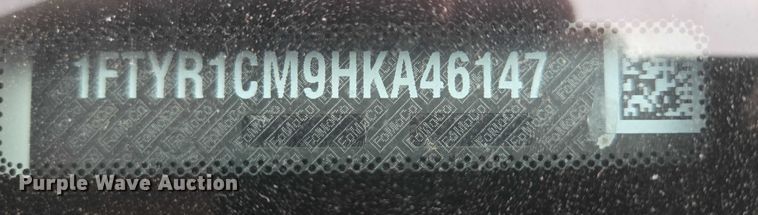 image for item DY1203 2017 Ford Transit van