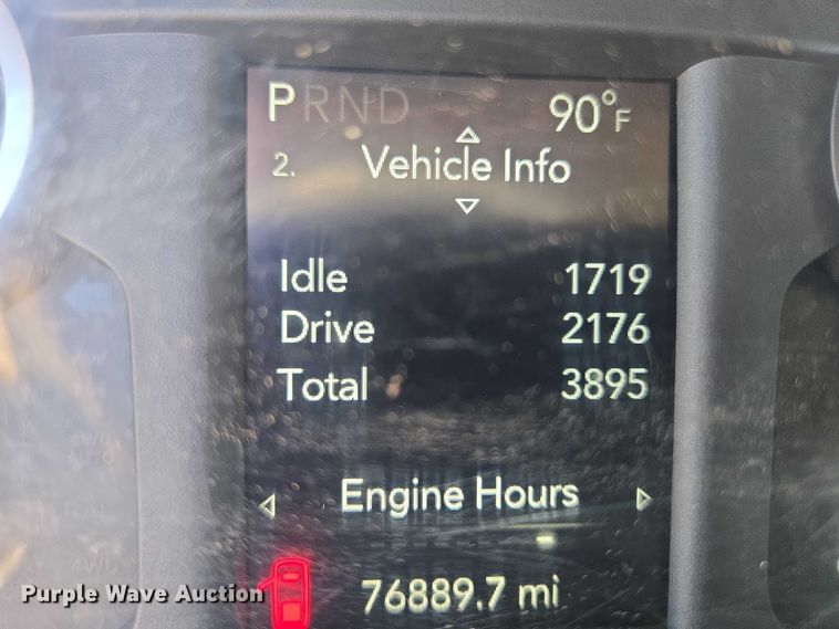 image for item DY1240 2019 RAM 3500HD Crew Cab flatbed pickup truck