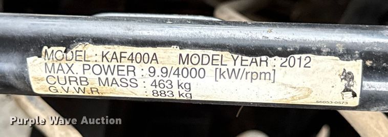 image for item DY8229 2012 Kawasaki Mule 610 utility vehicle