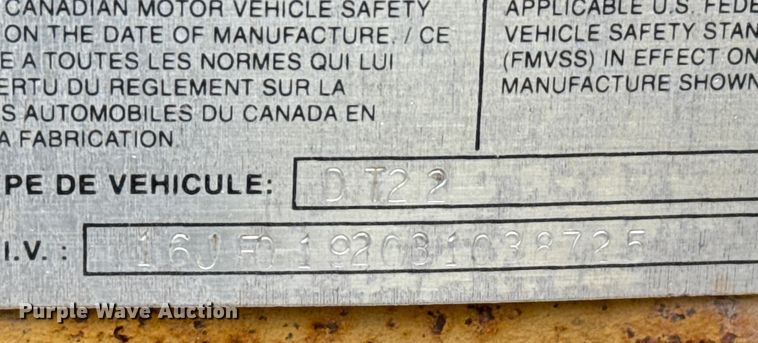 image for item DZ8733 2003 Belshe equipment trailer