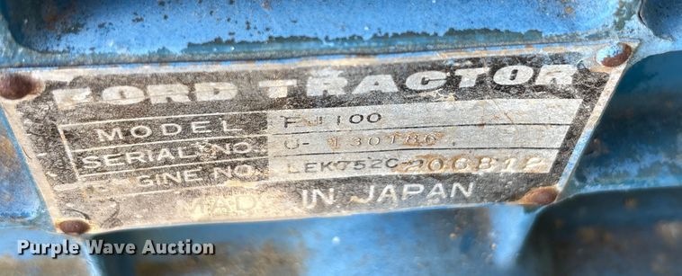 image for item EA7549 Ford F1100 MFWD tractor