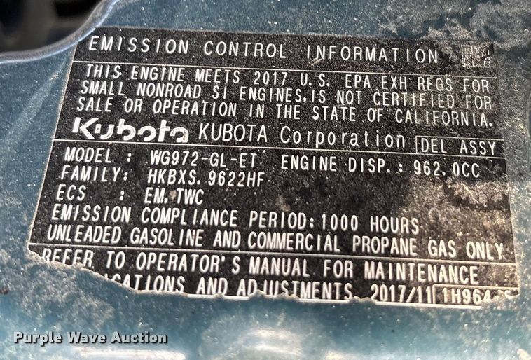 image for item EA7559 2019 Wacker Neuson power trowel