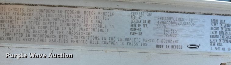 image for item EA7564 2002 Sterling SC8000 sweeper