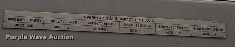 image for item EC1189 2017 UniCarriers PF50 forklift