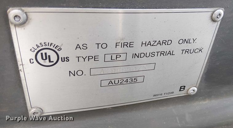 image for item EC1190 2017 UniCarriers PF50 forklift