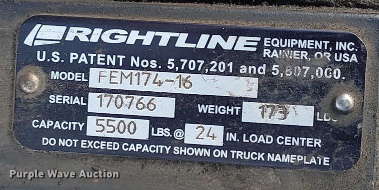 image for item EC1190 2017 UniCarriers PF50 forklift