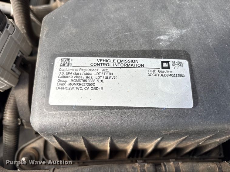 image for item EC8001 2021 Chevrolet Silverado 1500 Crew Cab pickup truck