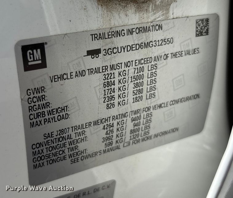 image for item EC8001 2021 Chevrolet Silverado 1500 Crew Cab pickup truck