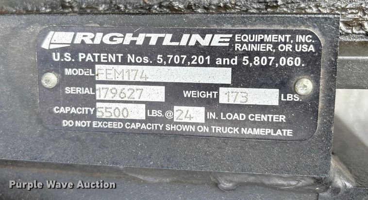 image for item EC8015 2018 UniCarriers PF50 forklift