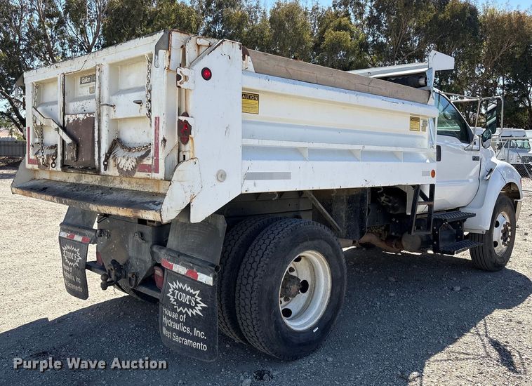 image for item EC8017 2008 Ford F750 Super Duty XL dump truck