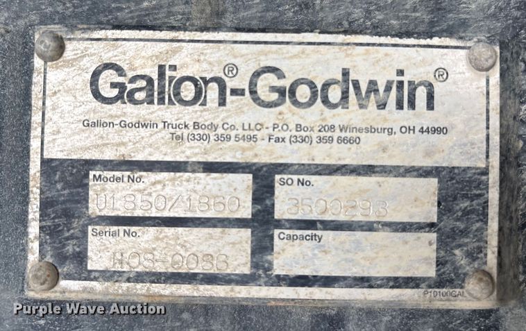 image for item EC8017 2008 Ford F750 Super Duty XL dump truck