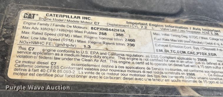 image for item EC8017 2008 Ford F750 Super Duty XL dump truck