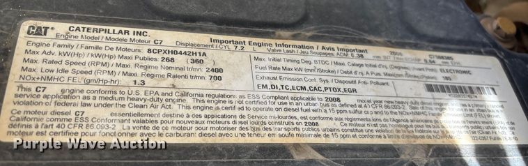 image for item EC8017 2008 Ford F750 Super Duty XL dump truck