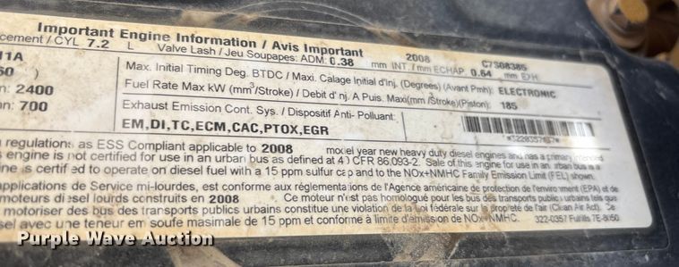 image for item EC8017 2008 Ford F750 Super Duty XL dump truck