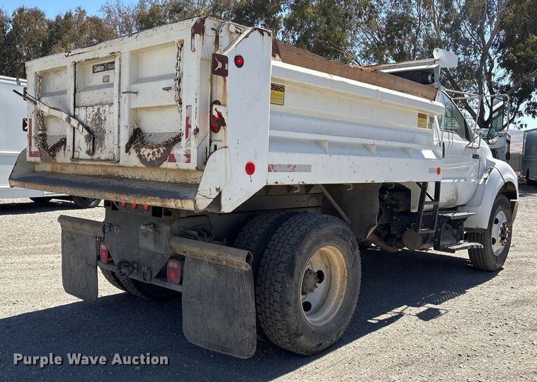 image for item EC8018 2008 Ford F750 Super Duty XL dump truck