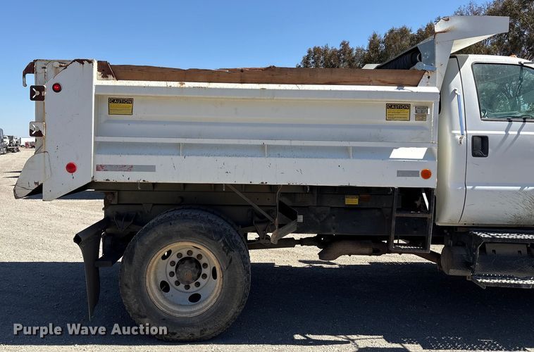 image for item EC8018 2008 Ford F750 Super Duty XL dump truck
