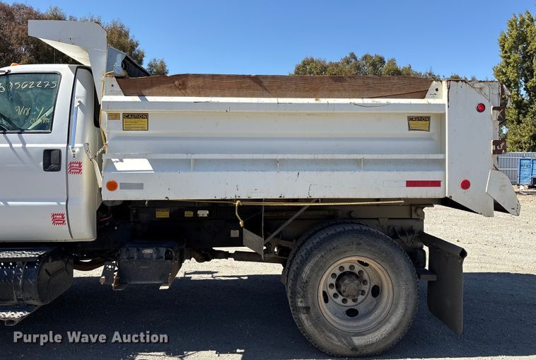 image for item EC8018 2008 Ford F750 Super Duty XL dump truck