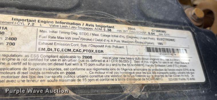 image for item EC8018 2008 Ford F750 Super Duty XL dump truck