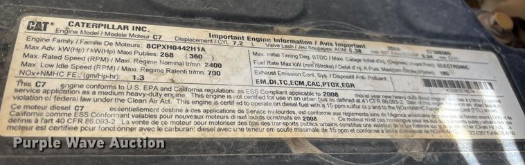 image for item EC8018 2008 Ford F750 Super Duty XL dump truck