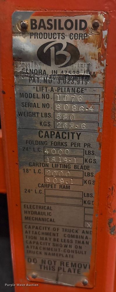 image for item EC8019 2016 UniCarriers CFS40 forklift