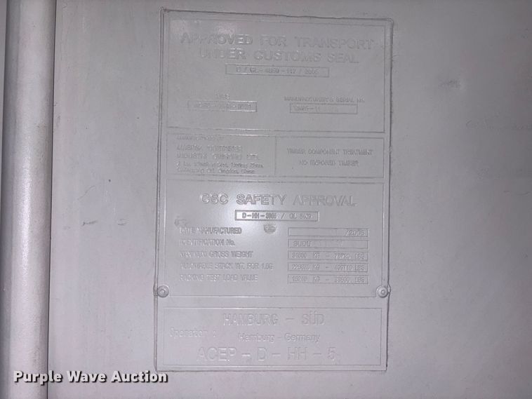 image for item EC8026 Refrigerated shipping container