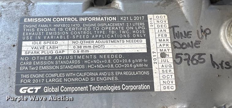 image for item EC8043 2017 UniCarriers PF50 forklift