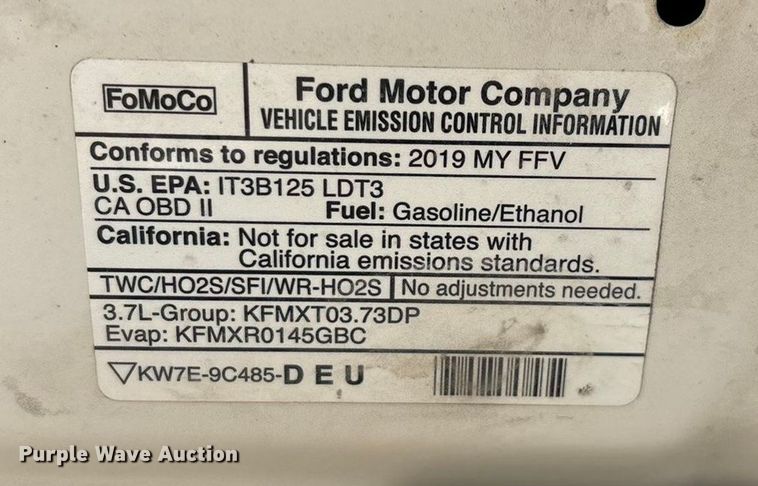 image for item ED2241 2019 Ford Explorer Police Interceptor SUV