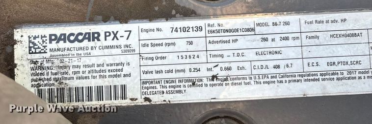 image for item ED2242 2018 Kenworth K270 box truck