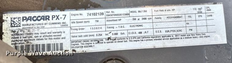 image for item ED2242 2018 Kenworth K270 box truck