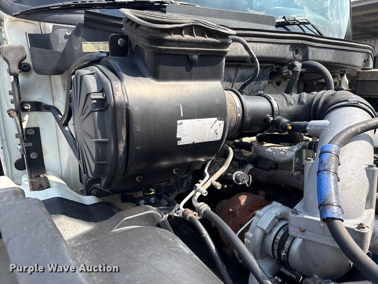 image for item ED5911 2008 Hino 268 flatbed truck