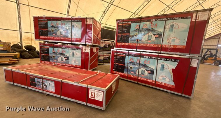 image for item EG8233 Hills Industrial double truss arch storage shelter