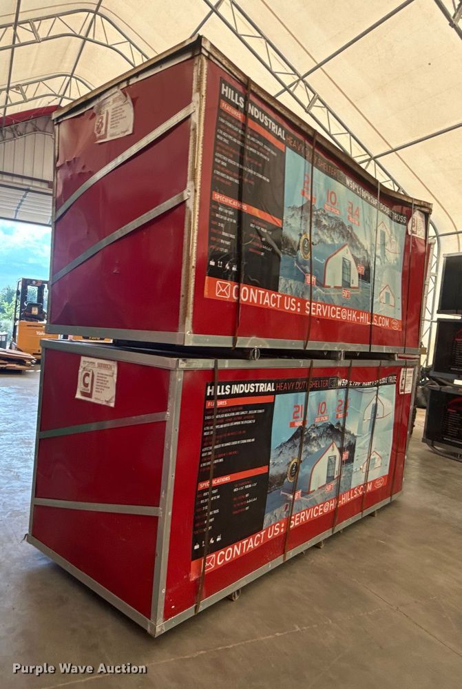 image for item EG8233 Hills Industrial double truss arch storage shelter