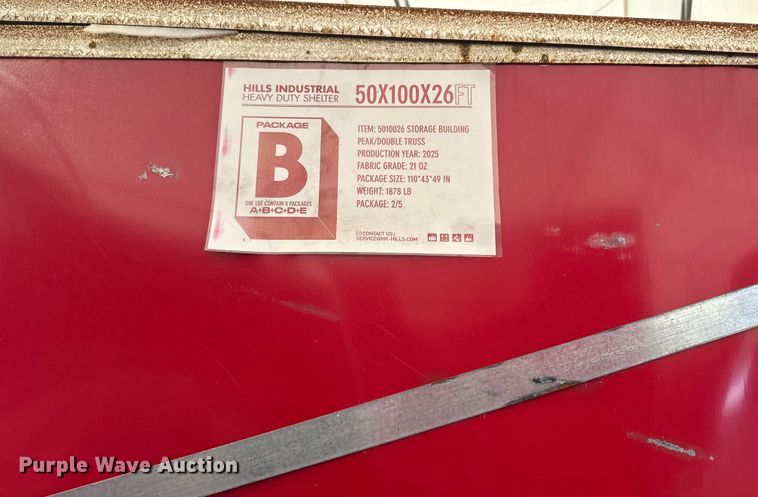 image for item EG8233 Hills Industrial double truss arch storage shelter