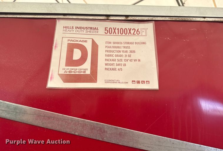 image for item EG8233 Hills Industrial double truss arch storage shelter