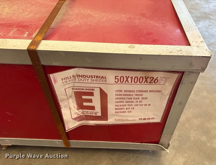 image for item EG8233 Hills Industrial double truss arch storage shelter