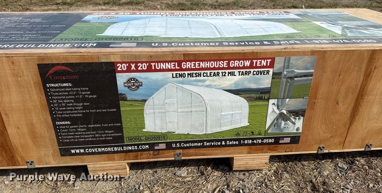 image for item EG8235 Covermore GH202010 tunnel greenhouse grow tent