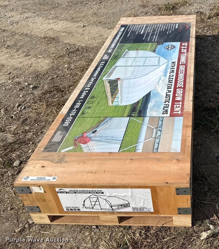 image for item EG8236 Covermore GH122007 tunnel greenhouse grow tent