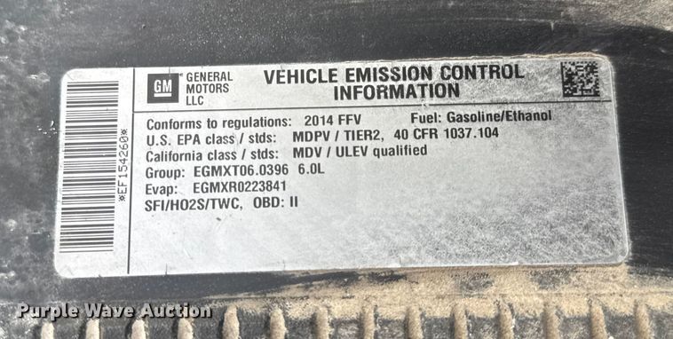 image for item EH7452 2014 Chevrolet Silverado 2500HD Crew Cab pickup truck