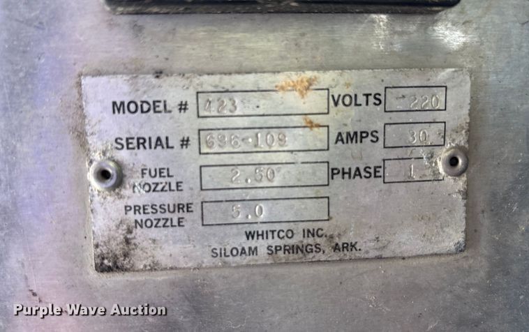 image for item EM6077 Whitco 423 pressure washer