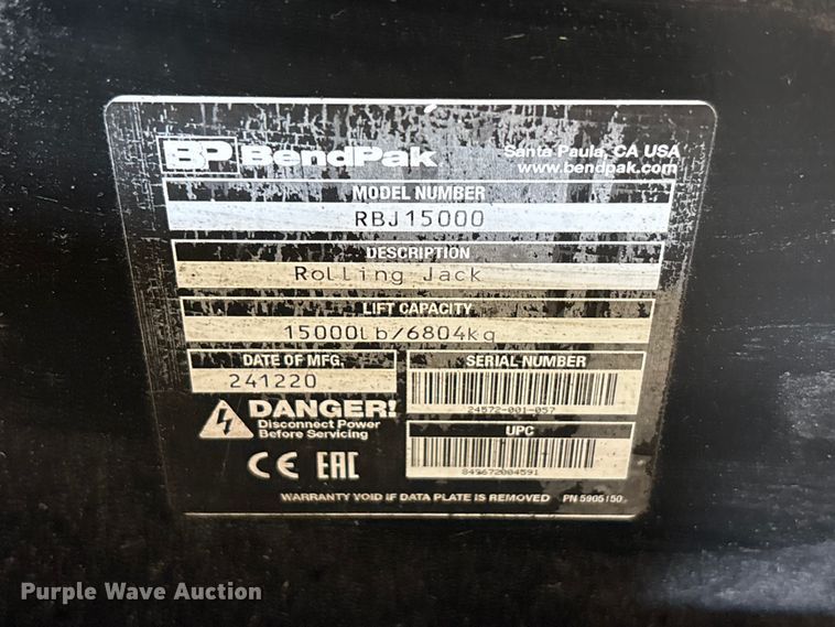 image for item EM6085 2021 Bendpak HDS-27X four post automotive lift