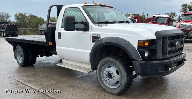 image for item EM8166 2008 Ford F450 Super Duty XL flatbed truck