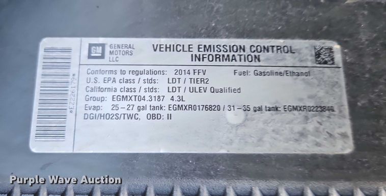 image for item EO4654 2014 Chevrolet Silverado 1500 Double Cab pickup truck