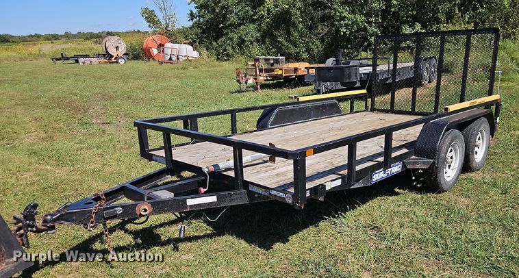 image for item EO4655 2019 Sure-Trac ST8214TAT-B-070 utility trailer