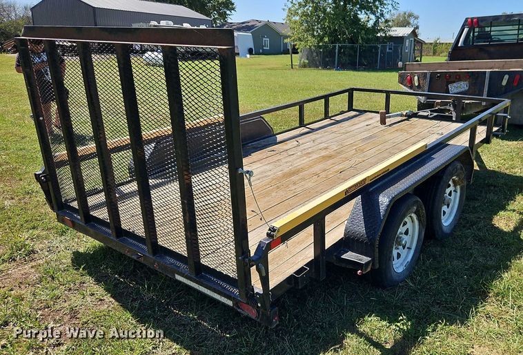 image for item EO4655 2019 Sure-Trac ST8214TAT-B-070 utility trailer