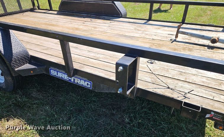 image for item EO4655 2019 Sure-Trac ST8214TAT-B-070 utility trailer