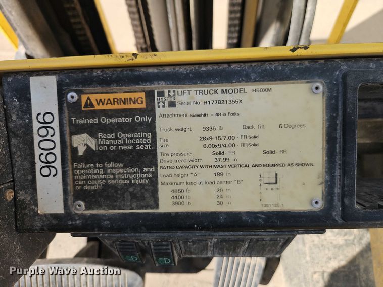 image for item EO4689 Hyster H50XM forklift
