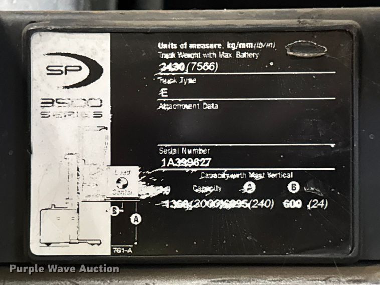 image for item ER0094 2013 Crown SP3505-30 order picker