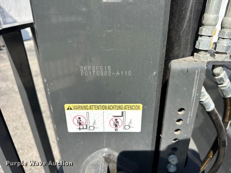 image for item ER0096 2017 UniCarriers PF50 forklift